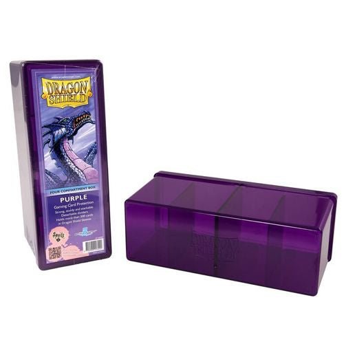 Dragon Shield - 4 Compartment Storage Box - Purple - 5706569203092 - CrystalLotus.eu