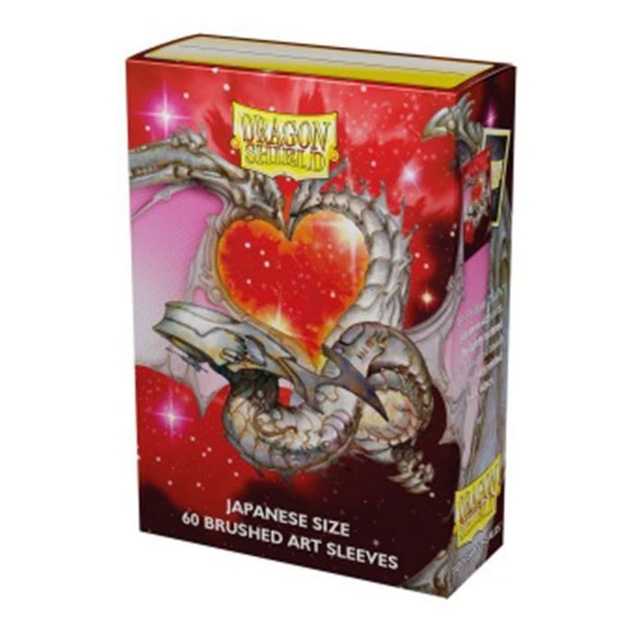 Dragon Shield Brushed Art Japanese size Sleeves - Valentine Dragon 2022 (60 Sleeves) - 5706569126070 - CrystalLotus.eu