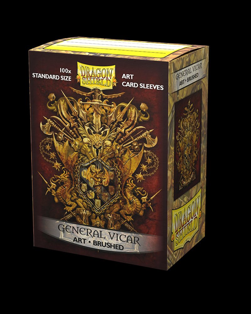 Dragon Shield Brushed Art Sleeves - General Vicar: Coat - of - Arms (100 Sleeves) - 5706569120245 - CrystalLotus.eu