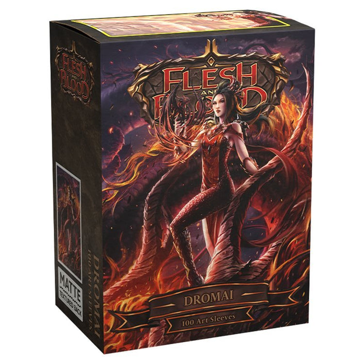 Dragon Shield Flesh and Blood Uprising - Matte Art Sleeves Dromai (100 Sleeves) - 5706569160500 - CrystalLotus.eu