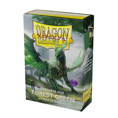 Dragon Shield Forest Green Matte Japanese Size (60 Sleeves) - 5706569111564 - CrystalLotus.eu