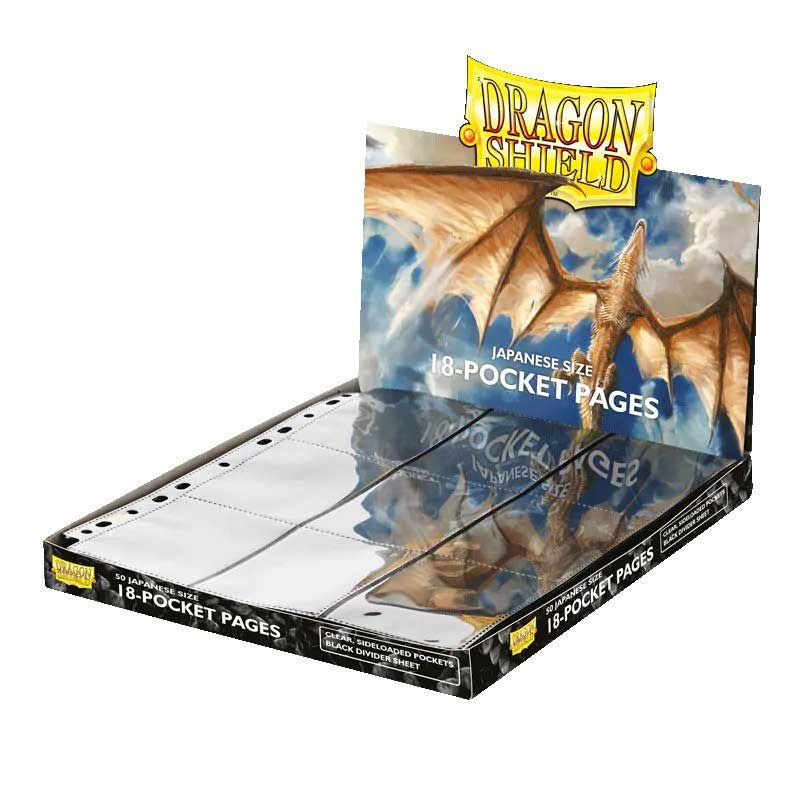 Dragon Shield - Japanese Size 18 - Pocket Pages Display (50 Pages) - 5706569103088 - Crystal Lotus