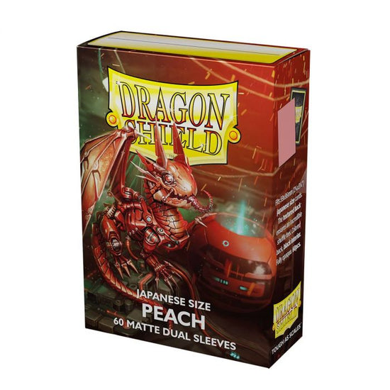 Dragon Shield Japanese size Matte Dual Sleeves - Peach Piip (60 Sleeves) - 5706569151539 - CrystalLotus.eu