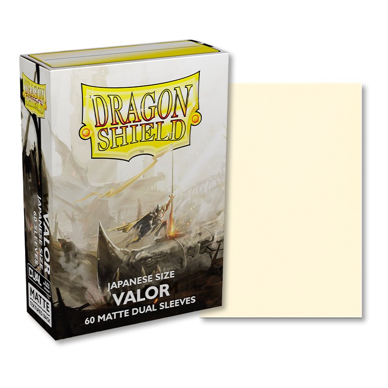 Dragon Shield Japanese size Matte Dual Sleeves - Valor (60 Sleeves) - 5706569151591 - CrystalLotus.eu