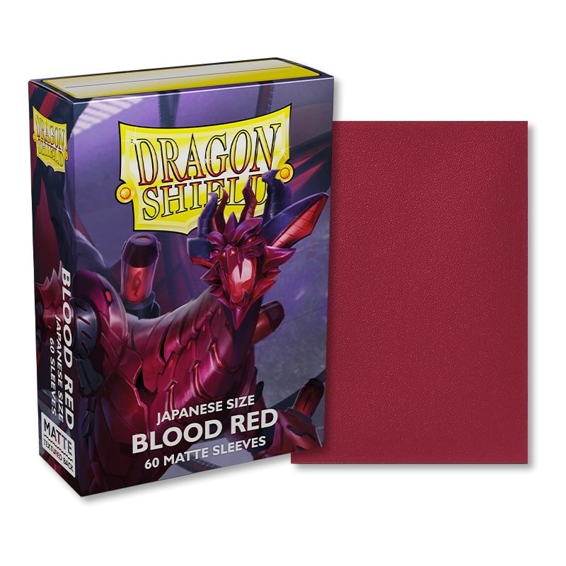 Dragon Shield Japanese size Matte Sleeves - Blood Red &