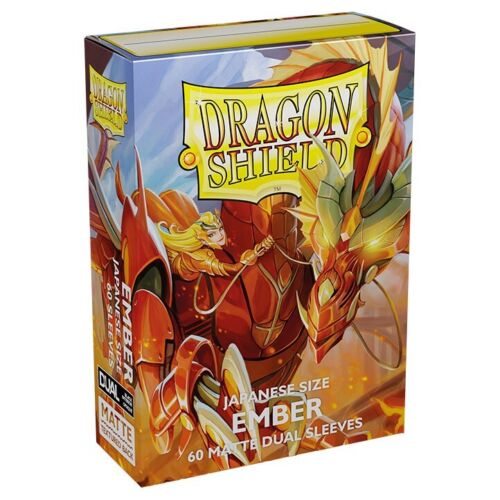 Dragon Shield Japanese Small Size - Matte Dual Ember (60 Sleeves) - 5706569151546 - CrystalLotus.eu