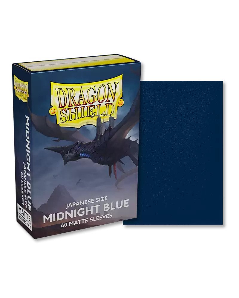 Dragon Shield Midnight Blue Matte Japanese Size (60 Sleeves) - 5706569111571 - CrystalLotus.eu