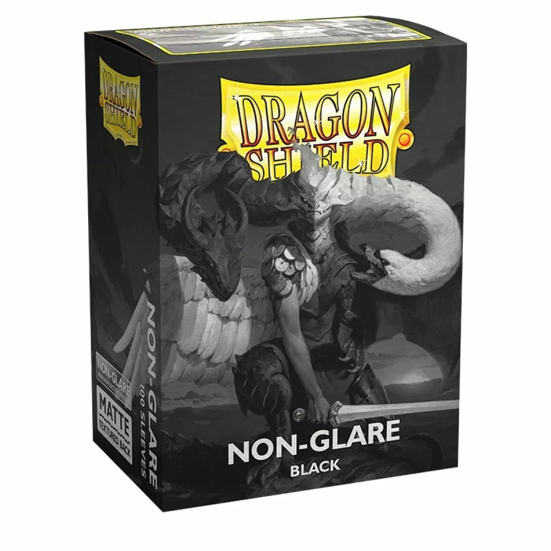 Dragon Shield Sleeves - Matte NonGlare Standard size - Black V2 - 5706569118228 - CrystalLotus.eu