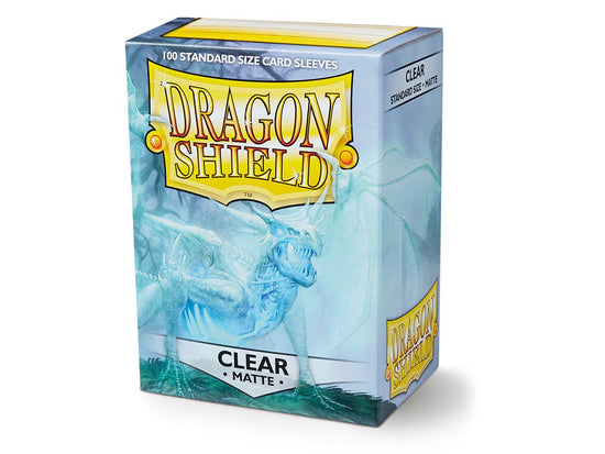 Dragon Shield Sleeves Standard Size - Matte Clear - 5706569110017 - CrystalLotus.eu