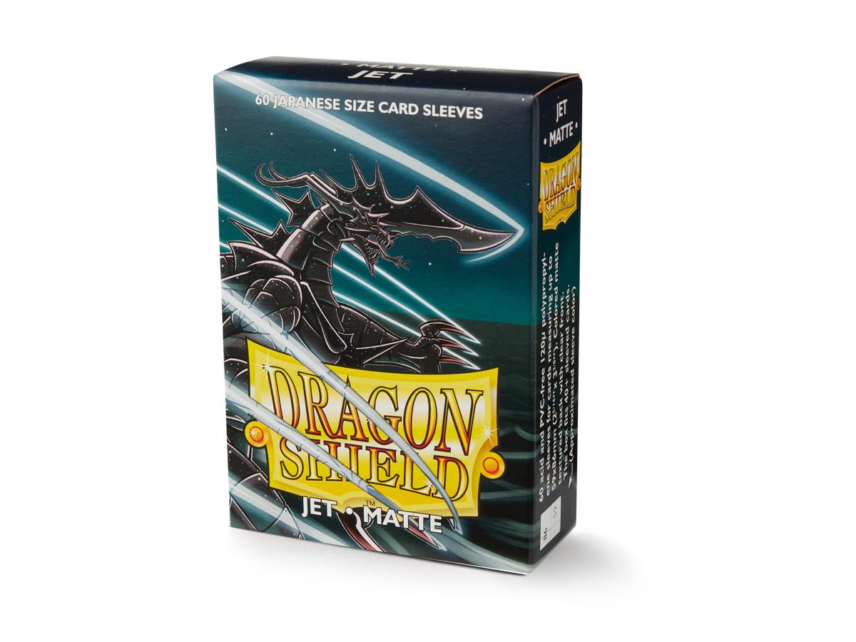 Dragon Shield Small Sleeves - Japanese Matte Jet (60 Sleeves) - 5706569111243 - CrystalLotus.eu