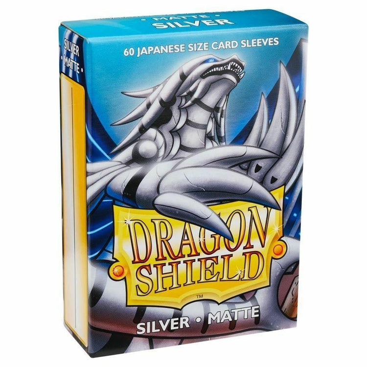 Dragon Shield Small Sleeves - Japanese Matte Silver (60 Sleeves) - 5706569111083 - CrystalLotus.eu