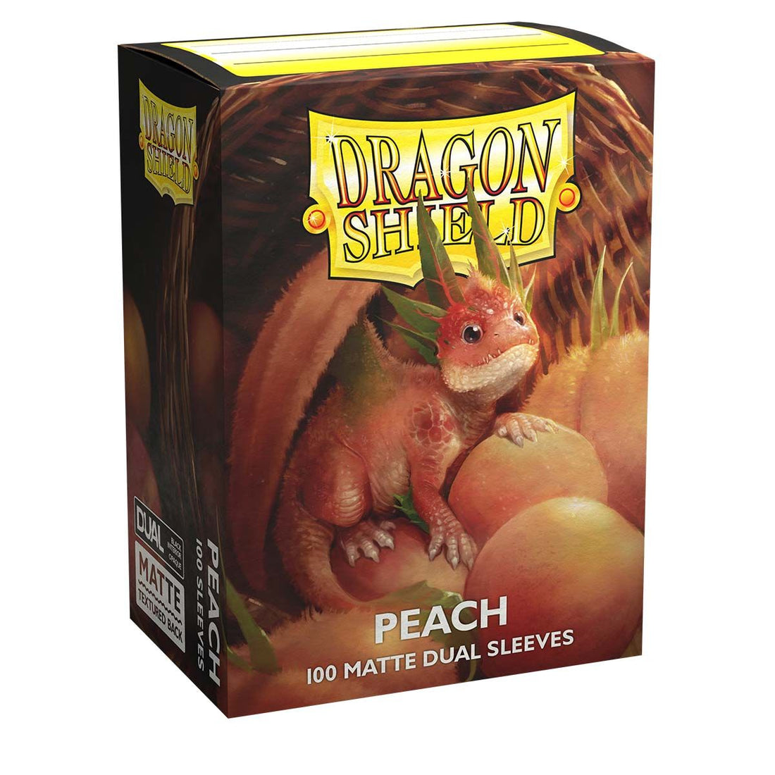 Dragon Shield Standard Matte Dual Sleeves - Peach Piip (100 Sleeves) - 5706569150532 - CrystalLotus.eu