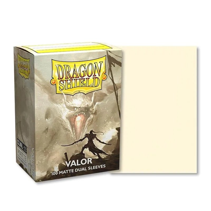 Dragon Shield Standard size Matte Dual Sleeves - Valor (100 Sleeves) - 5706569150594 - CrystalLotus.eu