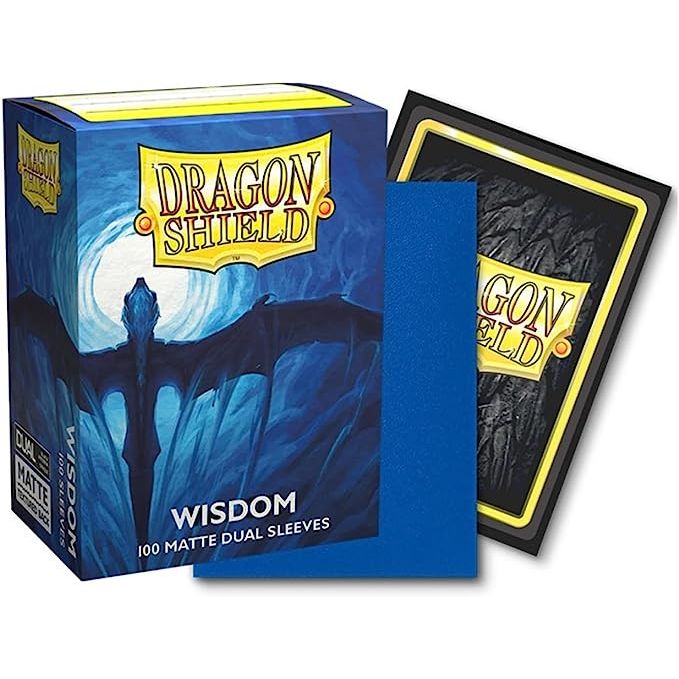 Dragon Shield Standard size Matte Dual Sleeves - Wisdom (100 Sleeves) - 5706569150570 - CrystalLotus.eu