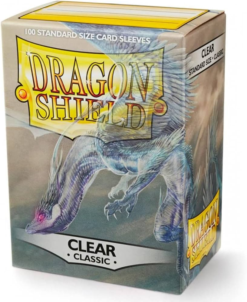 Dragon Shield Standard Sleeves - Clear (100 Sleeves) - 5706569100018 - Crystal Lotus