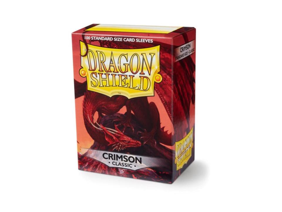 Dragon Shield Standard Sleeves - Crimson (100 Sleeves) - 5706569100216 - CrystalLotus.eu