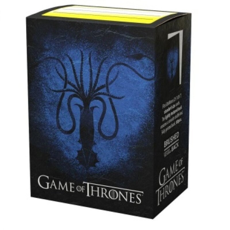 Dragon Shield Standard Sleeves - Game of Thrones House Greyjoy (100 Sleeves) - 5706569160326 - CrystalLotus.eu