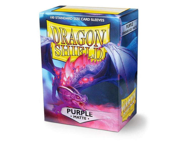 Dragon Shield Standard Sleeves - Matte Purple (100 Sleeves) - 5706569110093 - CrystalLotus.eu