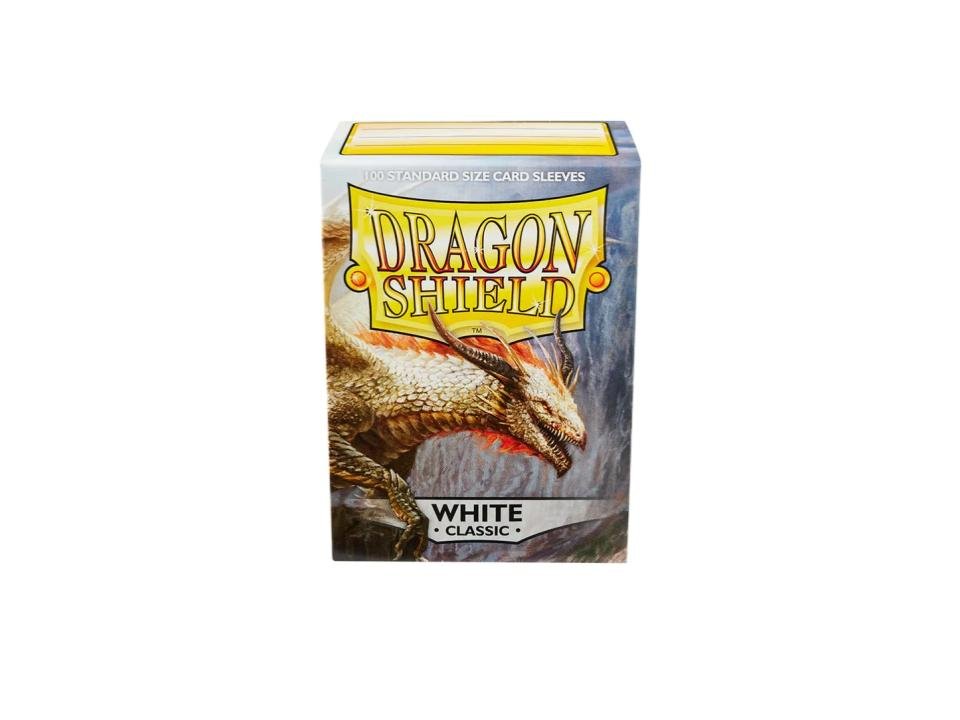 Dragon Shield Standard Sleeves - White (100 Sleeves) - 5706569100056 - CrystalLotus.eu