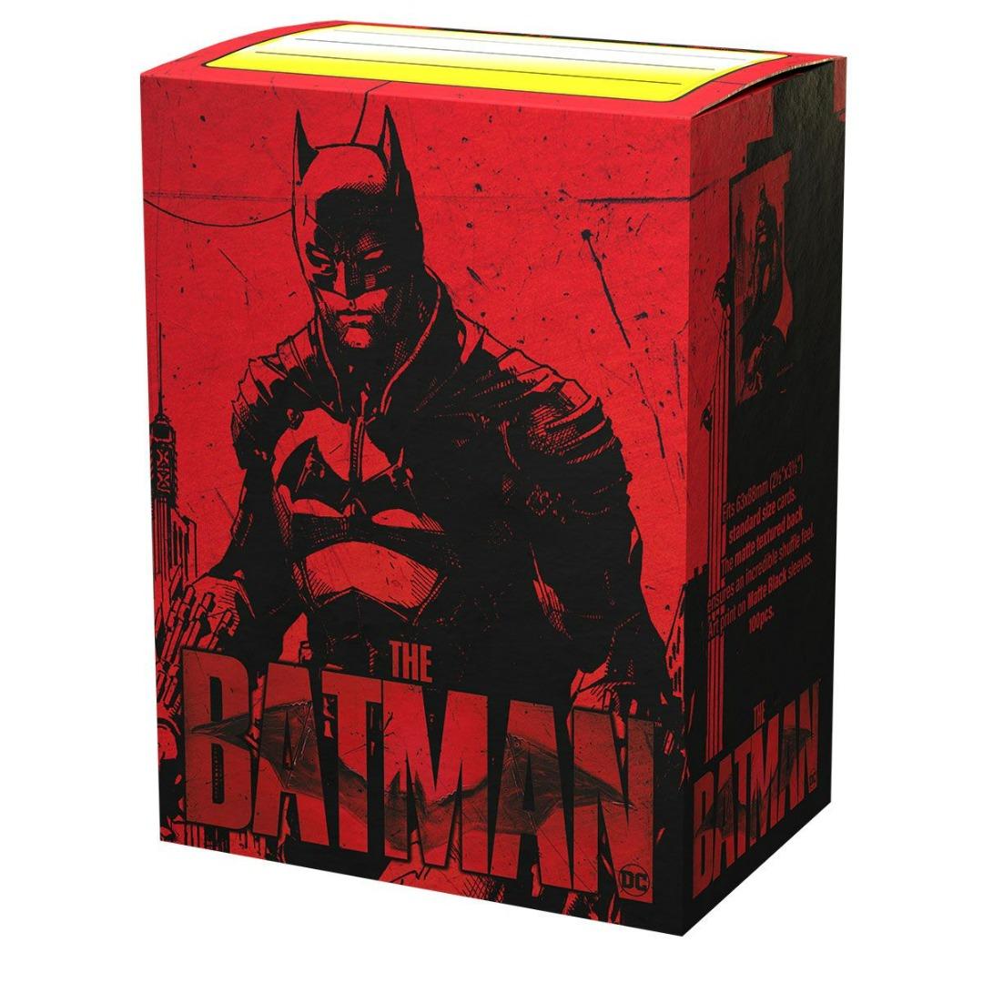 Dragon Shield - WB100 Matte Black Art Sleeves - The Batman (100 Sleeves) - 5706569160340 - CrystalLotus.eu