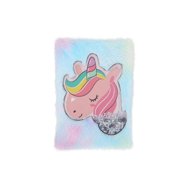 Dreaming Unicorn A5 Plush Lined Notebook - 5213014250193 - Crystal Lotus