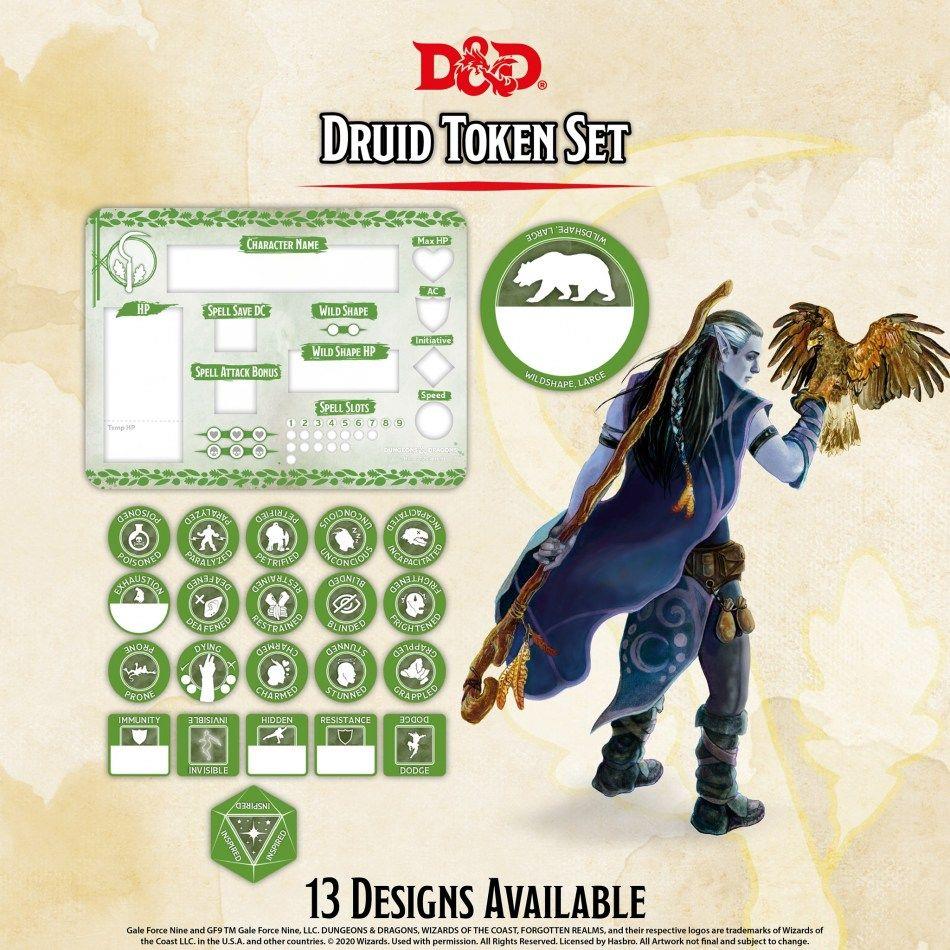 Dungeons &amp; Dragons 5th Edition - Druid Token Set - 9420020251120 - CrystalLotus.eu