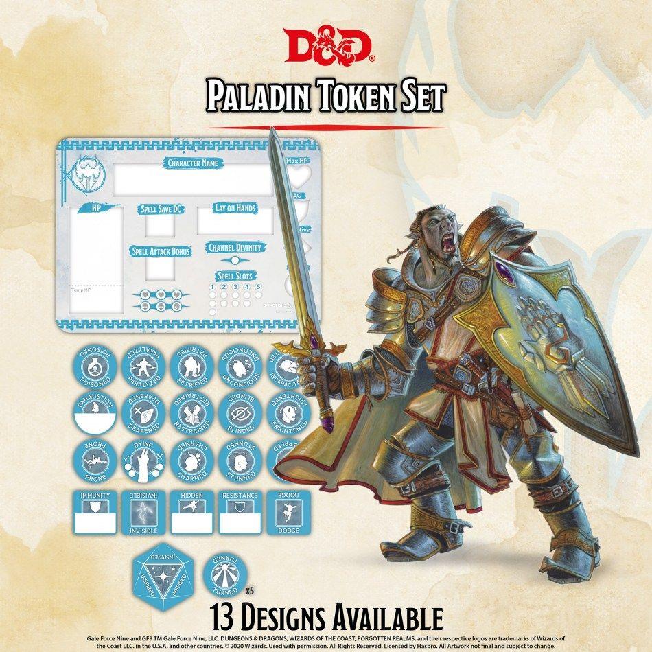 Dungeons &amp; Dragons 5th Edition - Paladin Token Set - 9420020251144 - CrystalLotus.eu