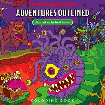 Dungeons &amp; Dragons Adventures - Outlined Coloring Book - 9780786966646 - CrystalLotus.eu