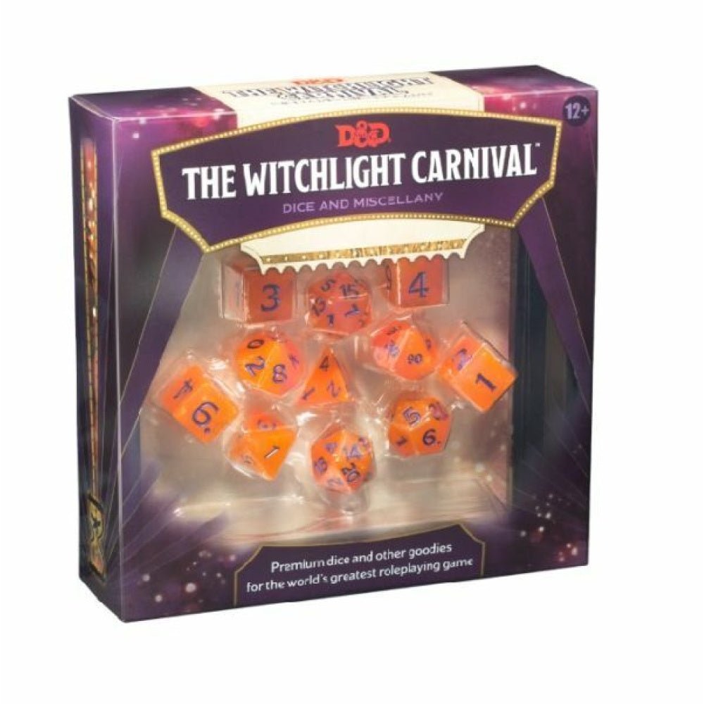 Dungeons &amp; Dragons Witchlight Carnival Dice Set (D&amp;D) - 9780786967216 - CrystalLotus.eu