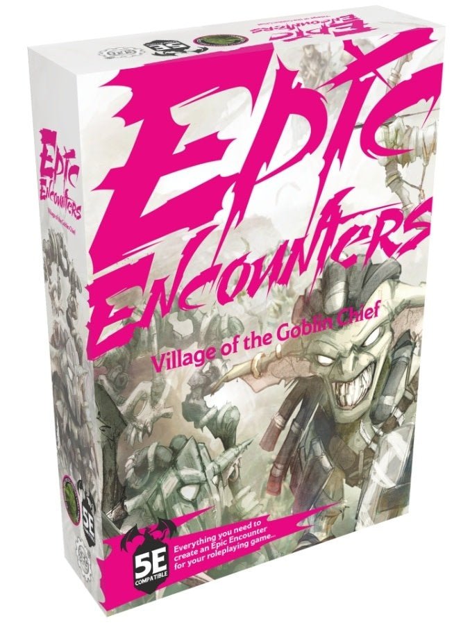 Epic Encounters: Village of the Goblin Chief Miniature Set - 5060453695395 - Crystal Lotus