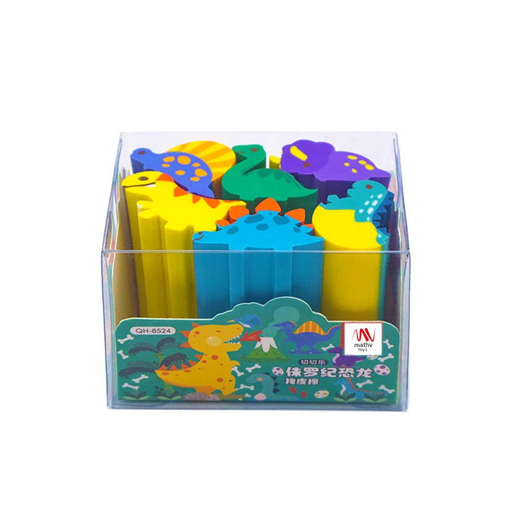 Fancy Eraser Set: Dino - 6971123985243 - Crystal Lotus