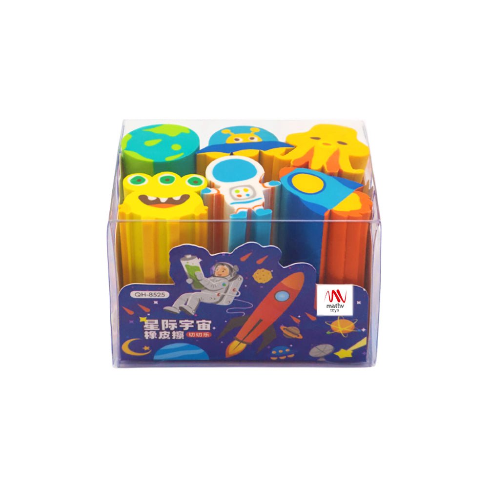 Fancy Eraser Set: Space - 6971123985250 - Crystal Lotus