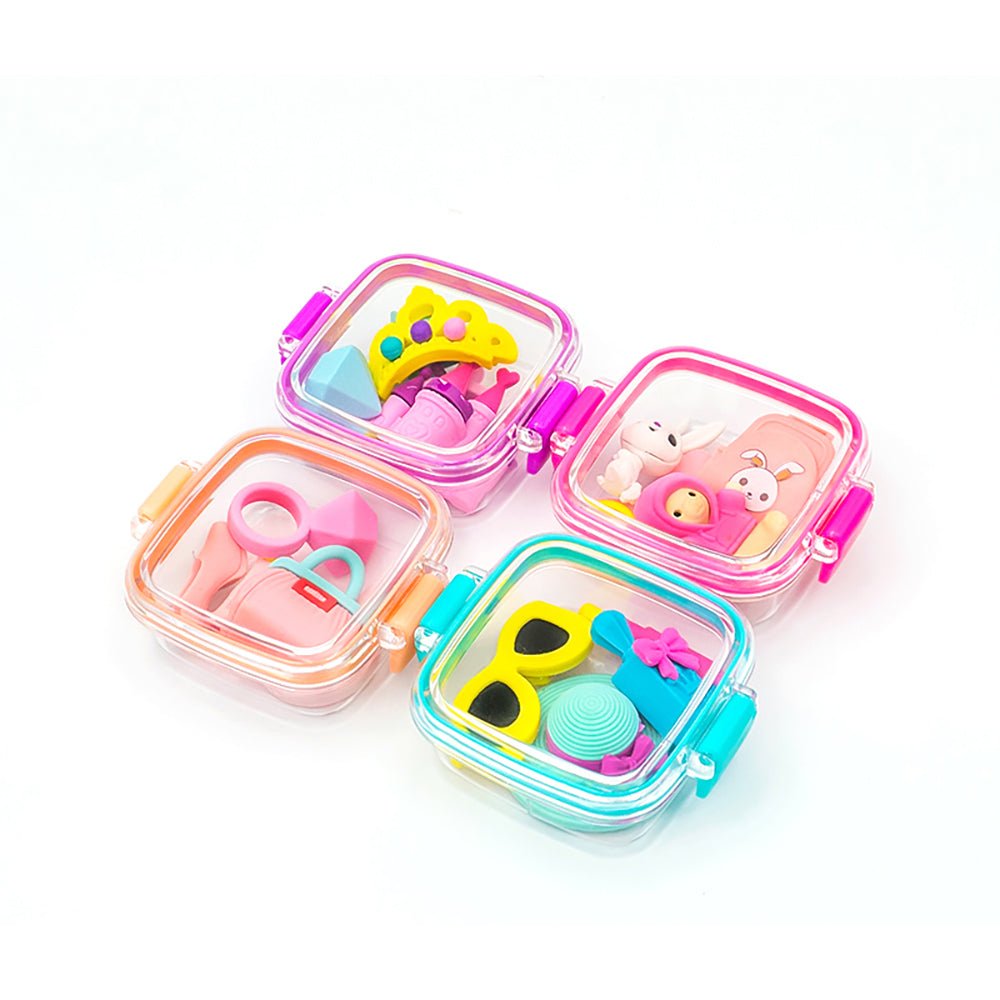 Fancy Erasers in Lunchbox: Girl - 6971123986097 - Crystal Lotus
