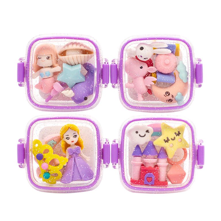 Fancy Erasers in Lunchbox: Princess - 6971123986196 - Crystal Lotus