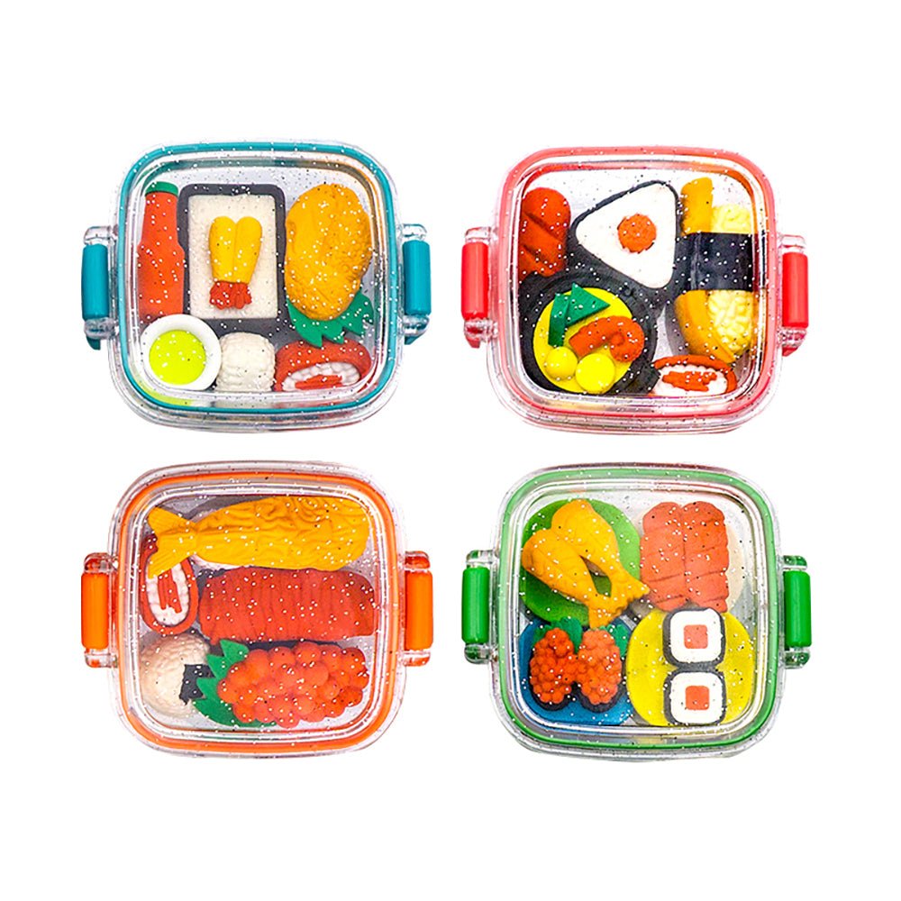 Fancy Erasers in Lunchbox: Sushi - 6971123986141 - Crystal Lotus