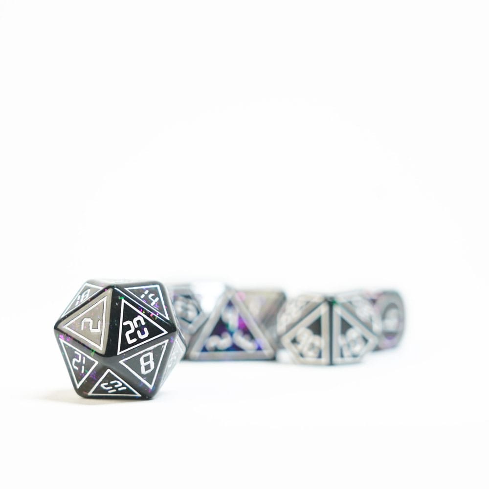 FanRoll 7 - Dice Set - Framed Void - 687700231189 - Crystal Lotus