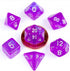 FanRoll Mini 7 - Dice Set - Purple Stardust - 680599384462 - Crystal Lotus