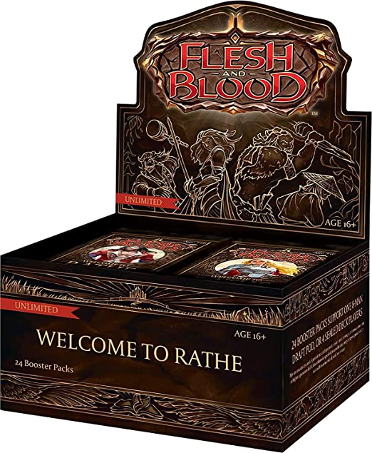 Flesh &amp; Blood TCG - Welcome to Rathe Unlimited Box Display - 9421905459303 - CrystalLotus.eu