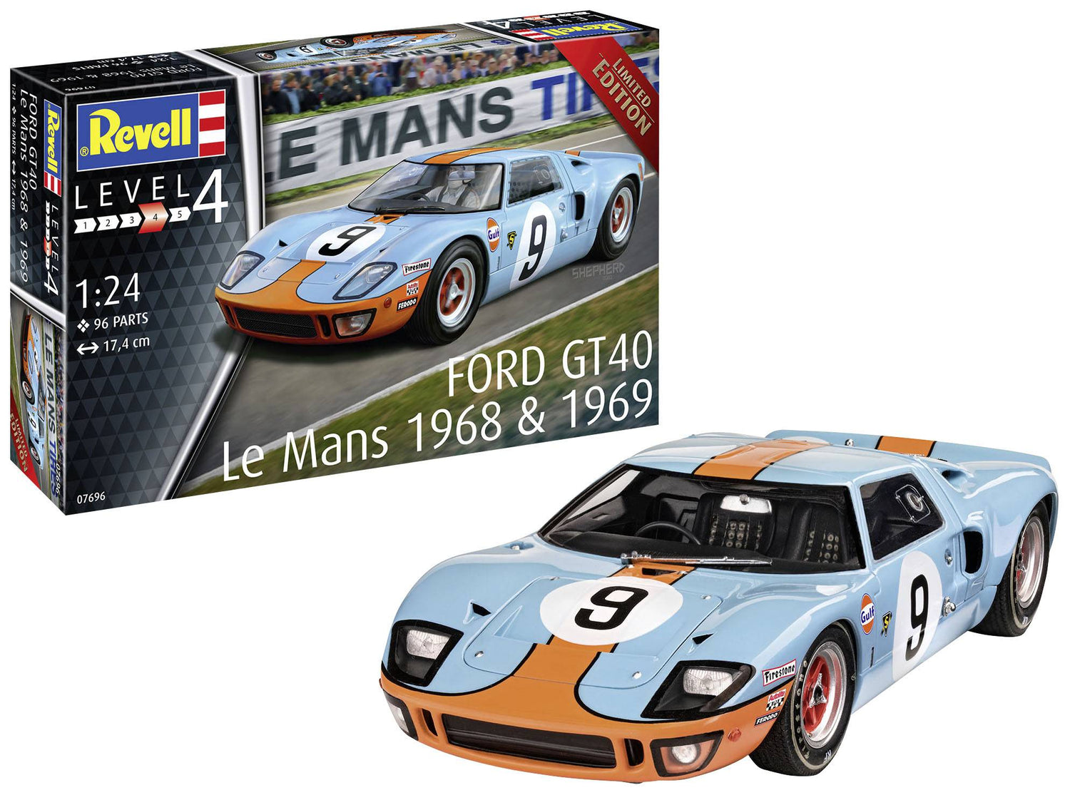 Ford Gt 40 Le Mans 1968 Model Kit - 4009803076966 - CrystalLotus.eu