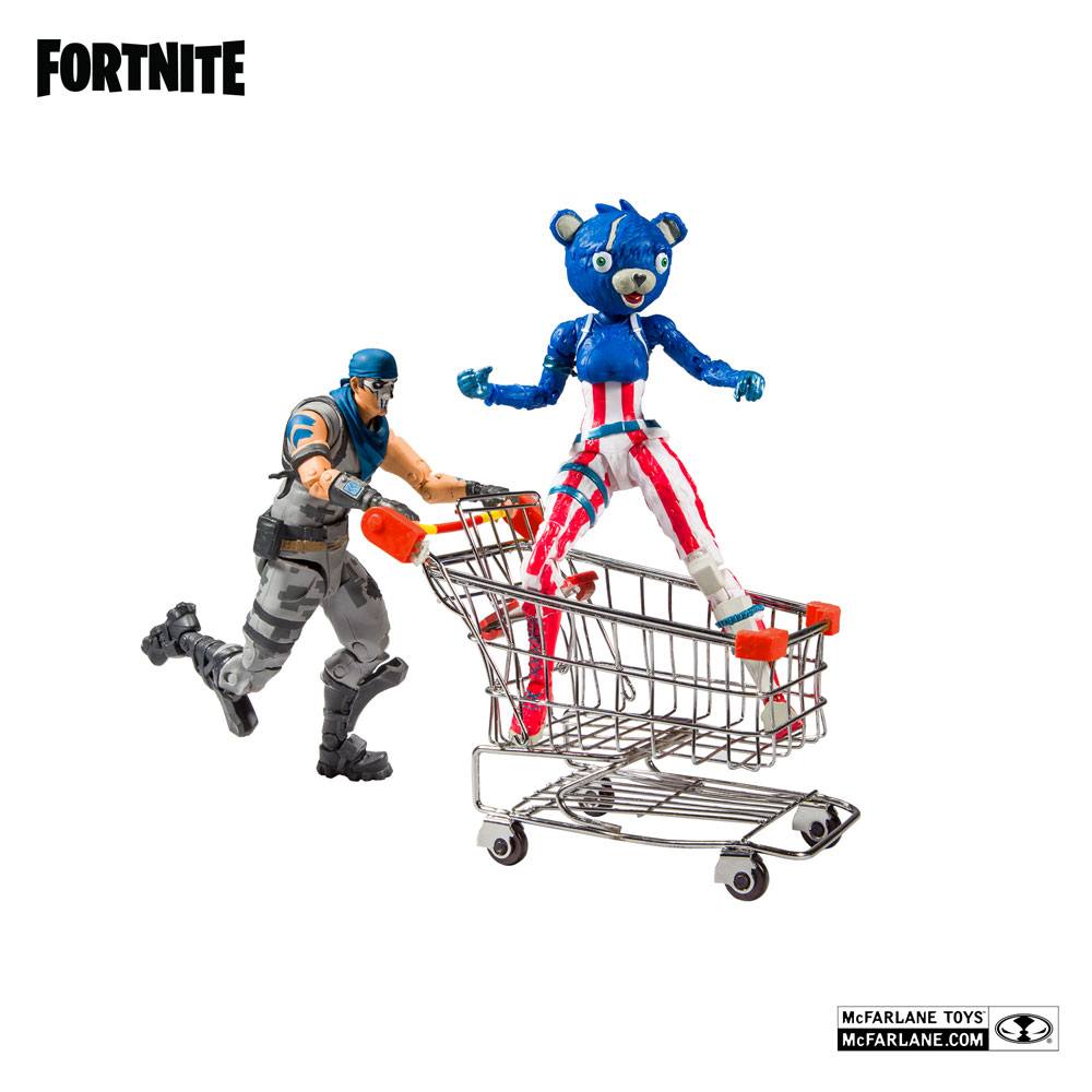 Fortnite Action Figures Shopping Cart Pack War Paint &amp; Fireworks Team Leader 18 cm - 787926105919 - CrystalLotus.eu