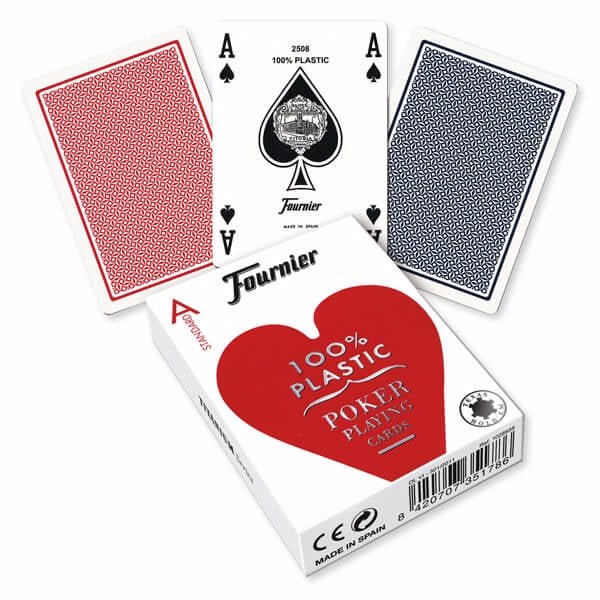 Fournier 2800 100% Plastic Jumbo Index Red - 8420707351786 - Crystal Lotus