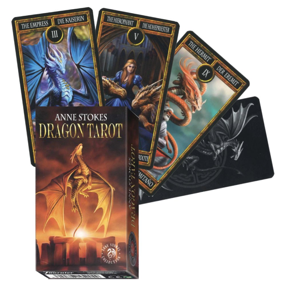 Fournier Anne Stokes Dragons Tarot - 8420707452049 - CrystalLotus.eu