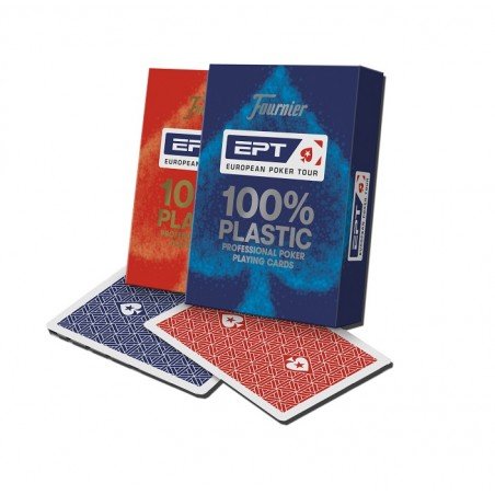 Fournier Ept 100% Plastic Professional Poker Playing Cards Jumbo Index Blue - 8420707005603 - CrystalLotus.eu