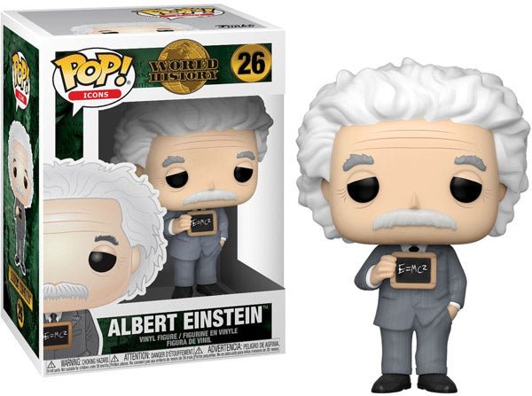 Funko Pop! Albert Einstein Icons Vinyl Figure Albert Einstein 9 cm - 889698435437 - CrystalLotus.eu