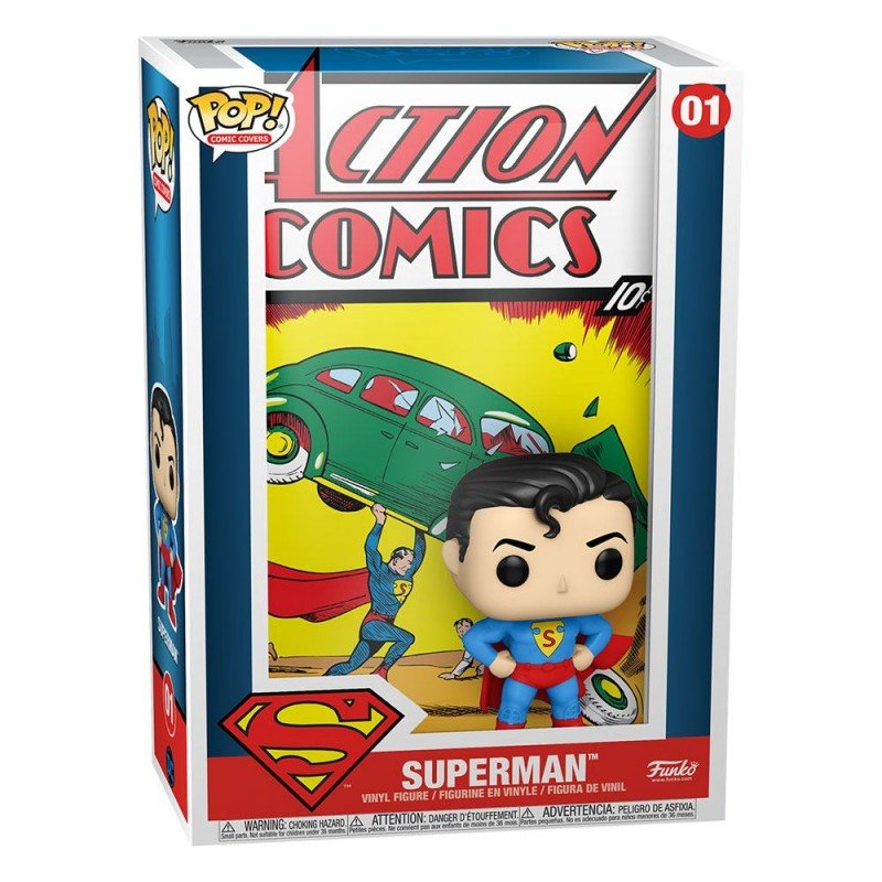 Funko Pop! DC Comics Comic Cover Vinyl Figure Superman Action Comic 9 cm - 889698504683 - CrystalLotus.eu