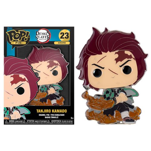 Funko Pop! Demon Slayer Enamel Pin Tanjiro Kamado 10 cm - 671803410510 - CrystalLotus.eu