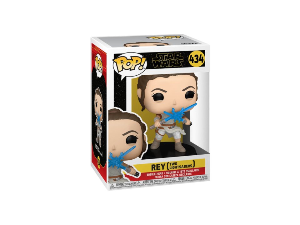 Funko Pop! Figure Star Wars The Rise of Skywalker Rey with two Light Sabers 