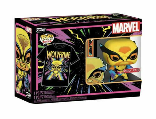 Funko Pop! Marvel X - Men &amp; Tee Box Wolverine (Blacklight) - Large - 889698551397 - CrystalLotus.eu