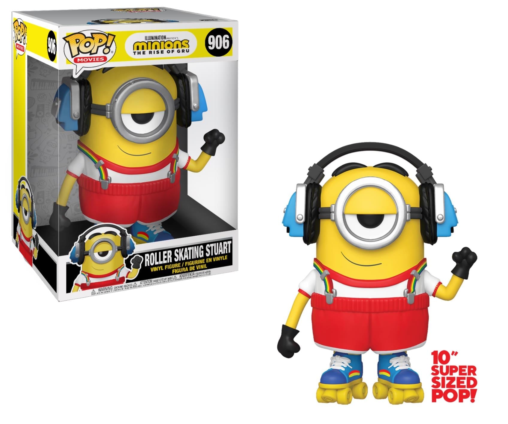 Funko POP! Minions 2: The Rise of Gru - Roller Skating Stuart Supersized Figure 