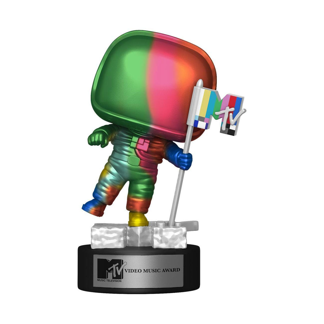 Funko Pop! MTV Ad Icons Vinyl Figure Moon Person (Rainbow) 9 cm - 889698494595 - CrystalLotus.eu